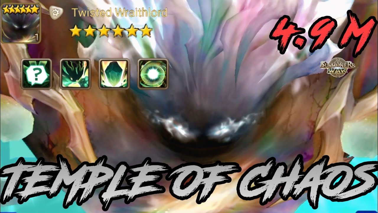 4.9M for LIGHT BOSS, TEMPLE OF CHAOS [Summoners War : Sky Arena]