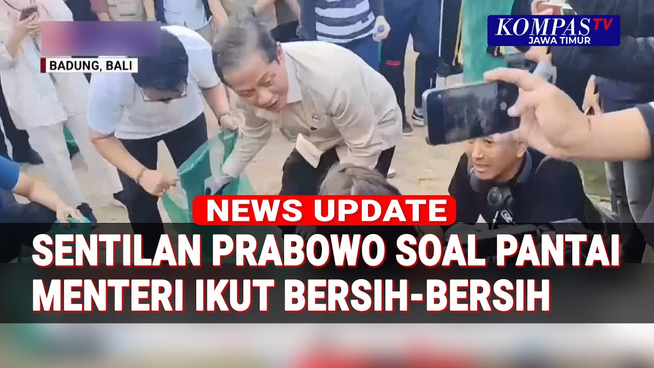 Sentilan Presiden Prabowo Soal Pantai Bali Kotor, Menteri Ikut Aksi Bersihkan Sampah