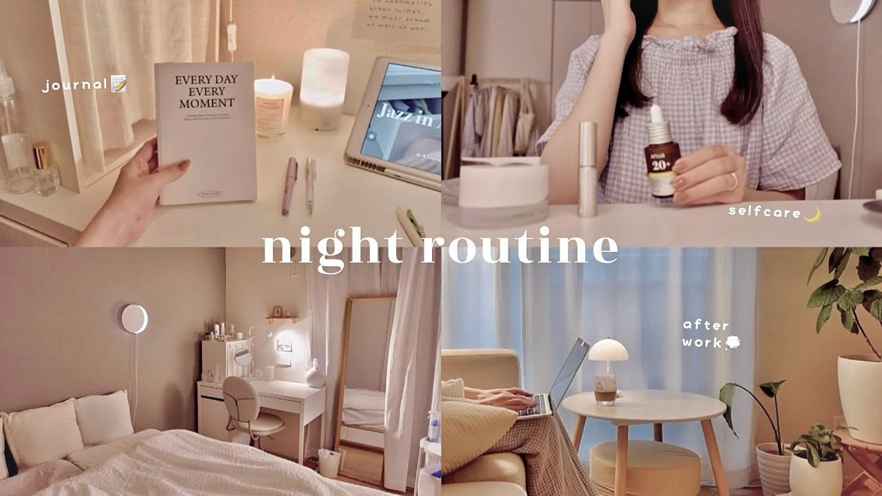 night routine🌙 how to spend everyday be happily｜me time, self care, healthy cooking