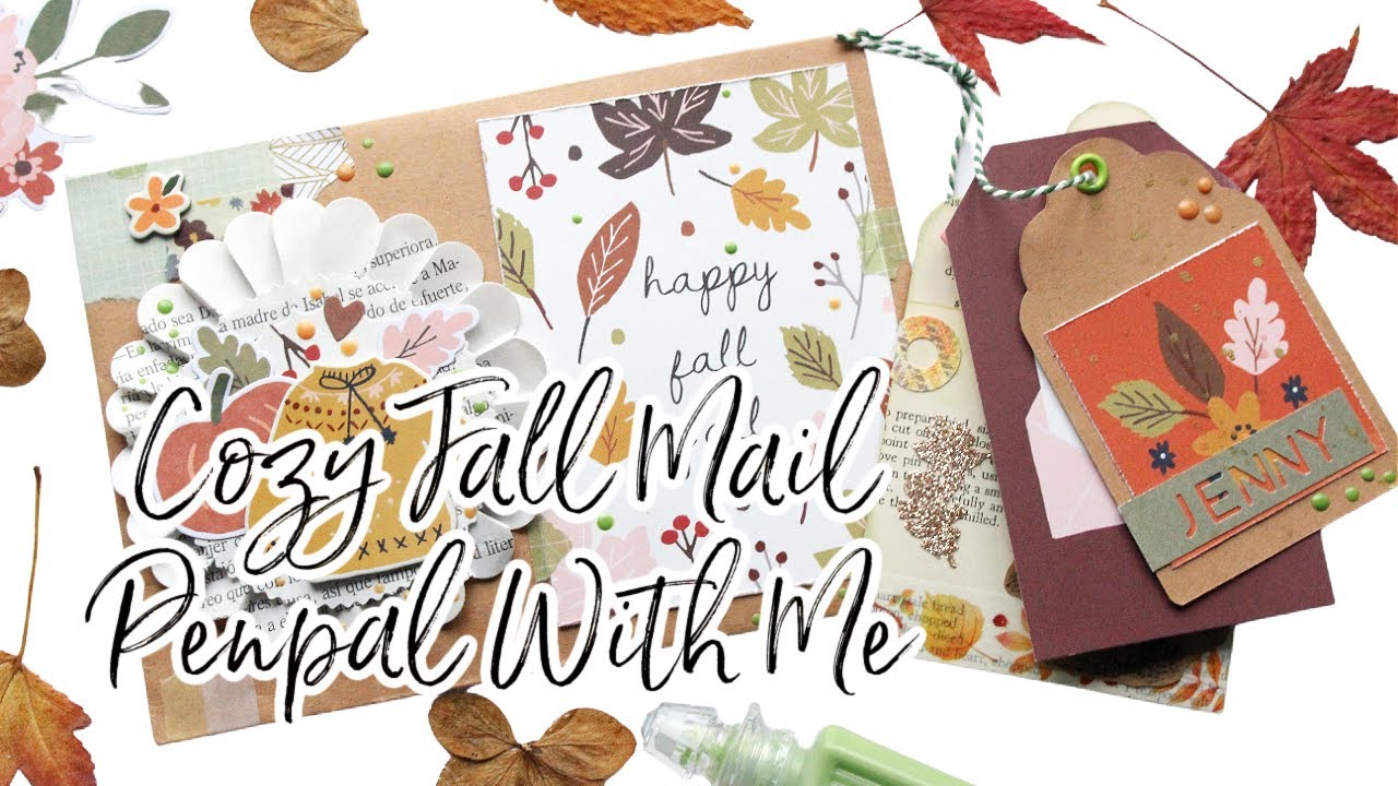 🍁 Cozy Fall Penpal With Me: Let's Make a Snail Mail ❤️