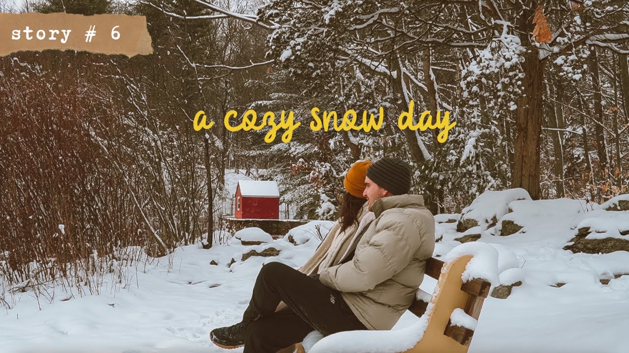 ☃️A Super Cozy SNOW DAY | Slow Living New England WINTER | 🫕Cheese Fondue at Home for Two