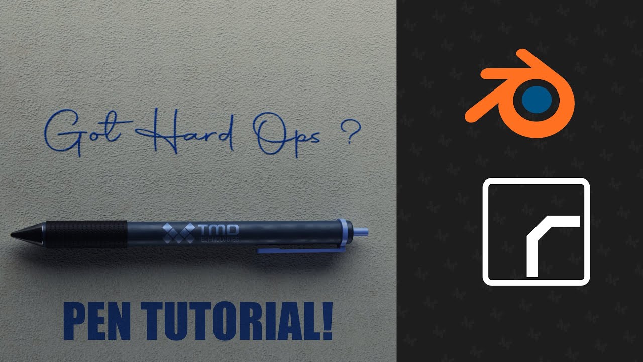 Just got hard ops? Lets make a pen! ( Blender Tutorial )