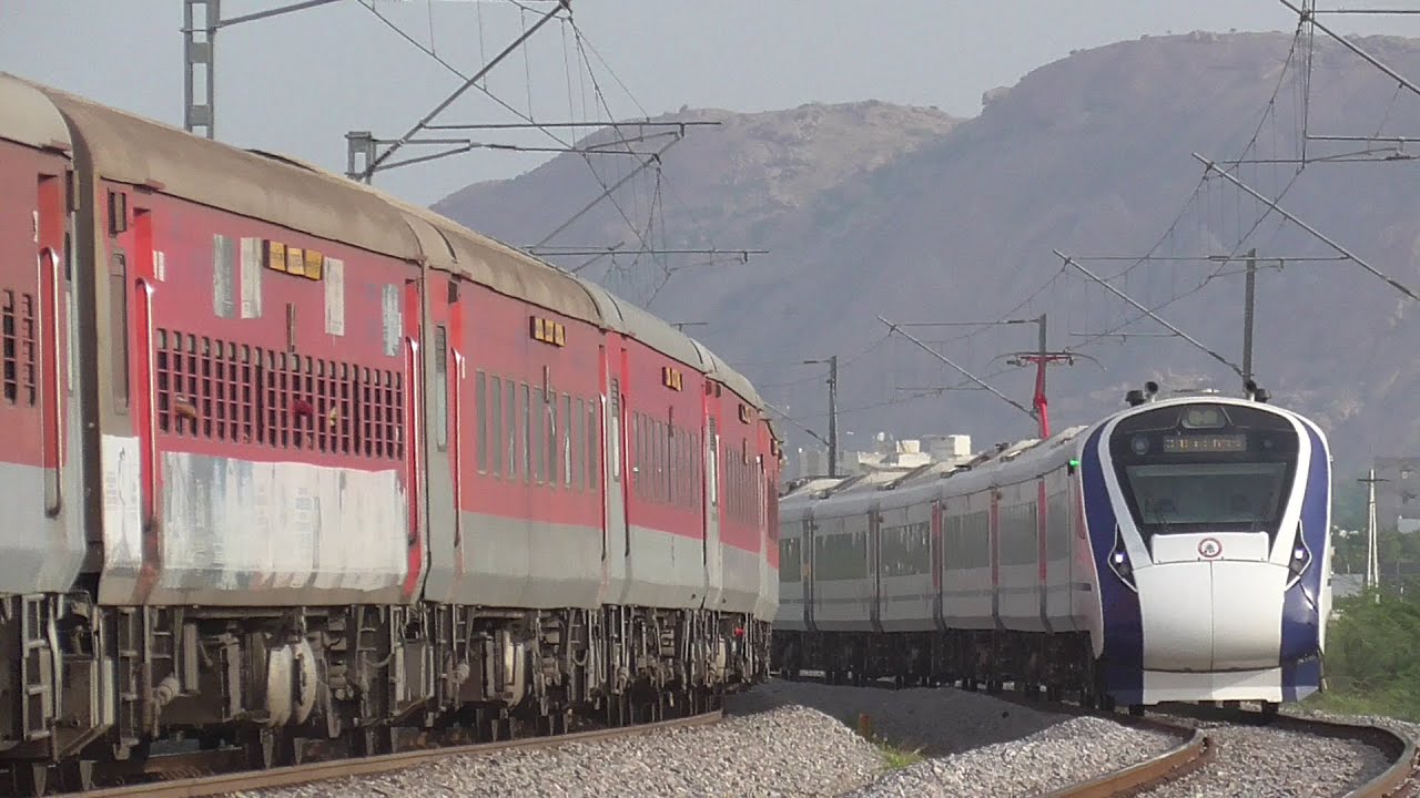 CROSSING TRAINS | Passenger Trains vs FREIGHT Trains | Indian Railways (14 in 1)
