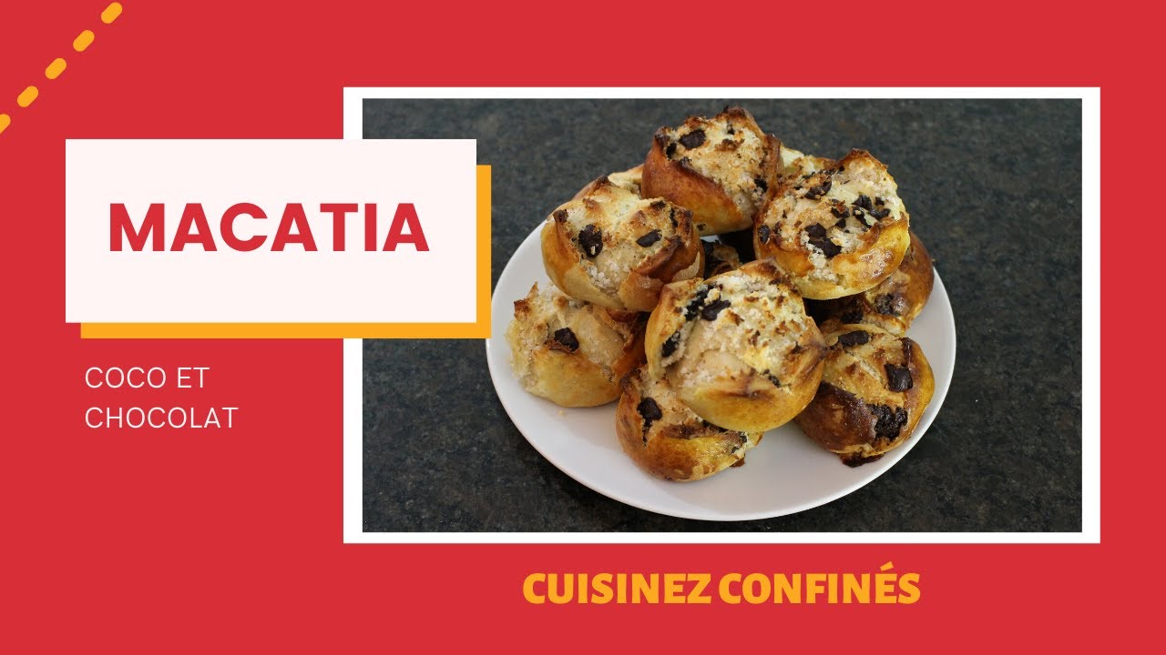 Recette : Macatia coco et chocolat [ Cuisinez confinés ]