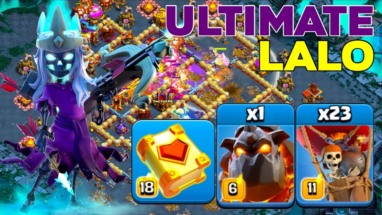 Master TH16 Queen Charge Lalo - Best Legend League Attack Strategy! Clash of Clans