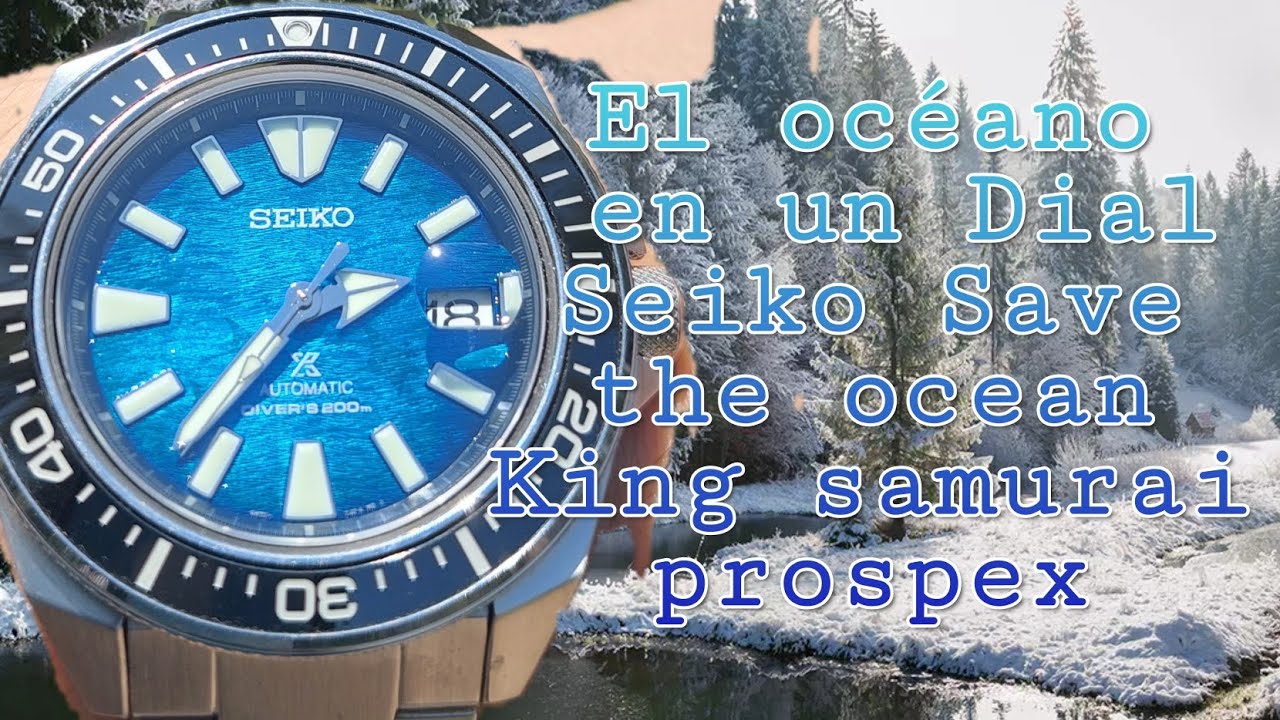 Seiko king samurai Save The ocean prospex un Dial increíble Mantarrayas#seiko #relojesdivers