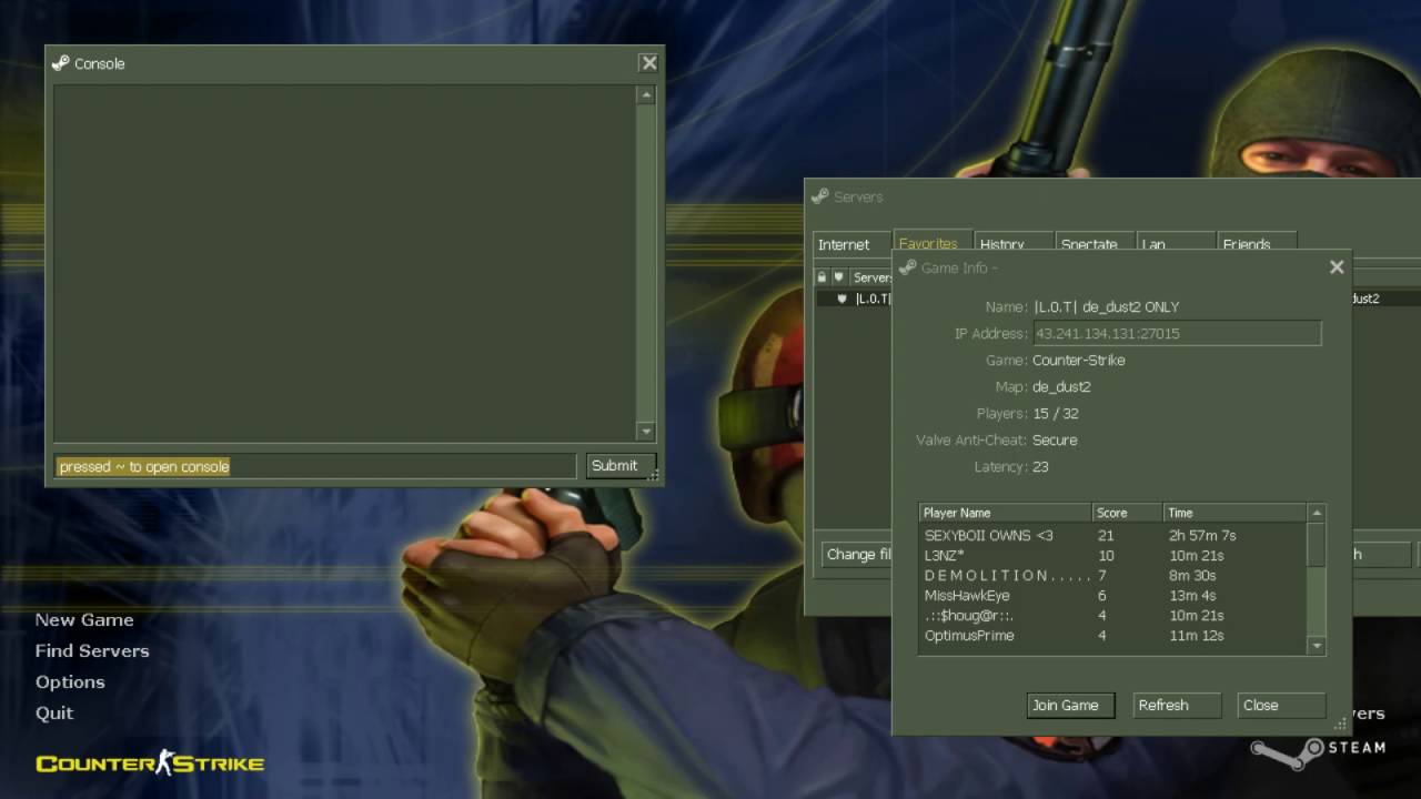 How to set admin in cs 1.6