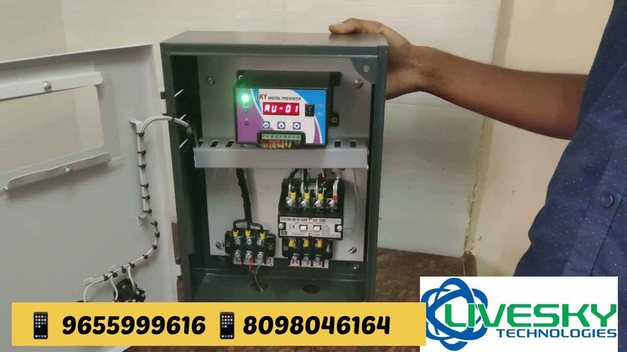 3 PHASE DOL FULLY AUTOMATIC DRYRUN PANEL