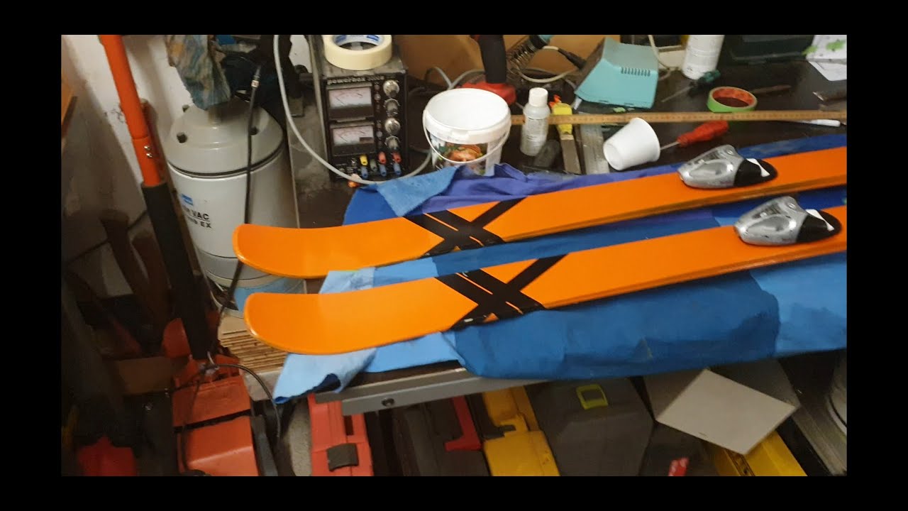 How to spraypaint skis and remount bindings at home
