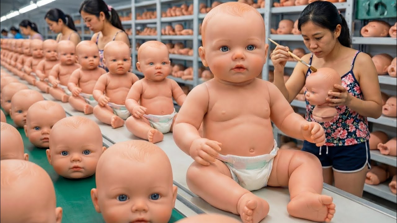 Inside a Hyper-Realistic Reborn Doll Factory How 5M Dolls Are Made From Liquid Silicone to Life Like