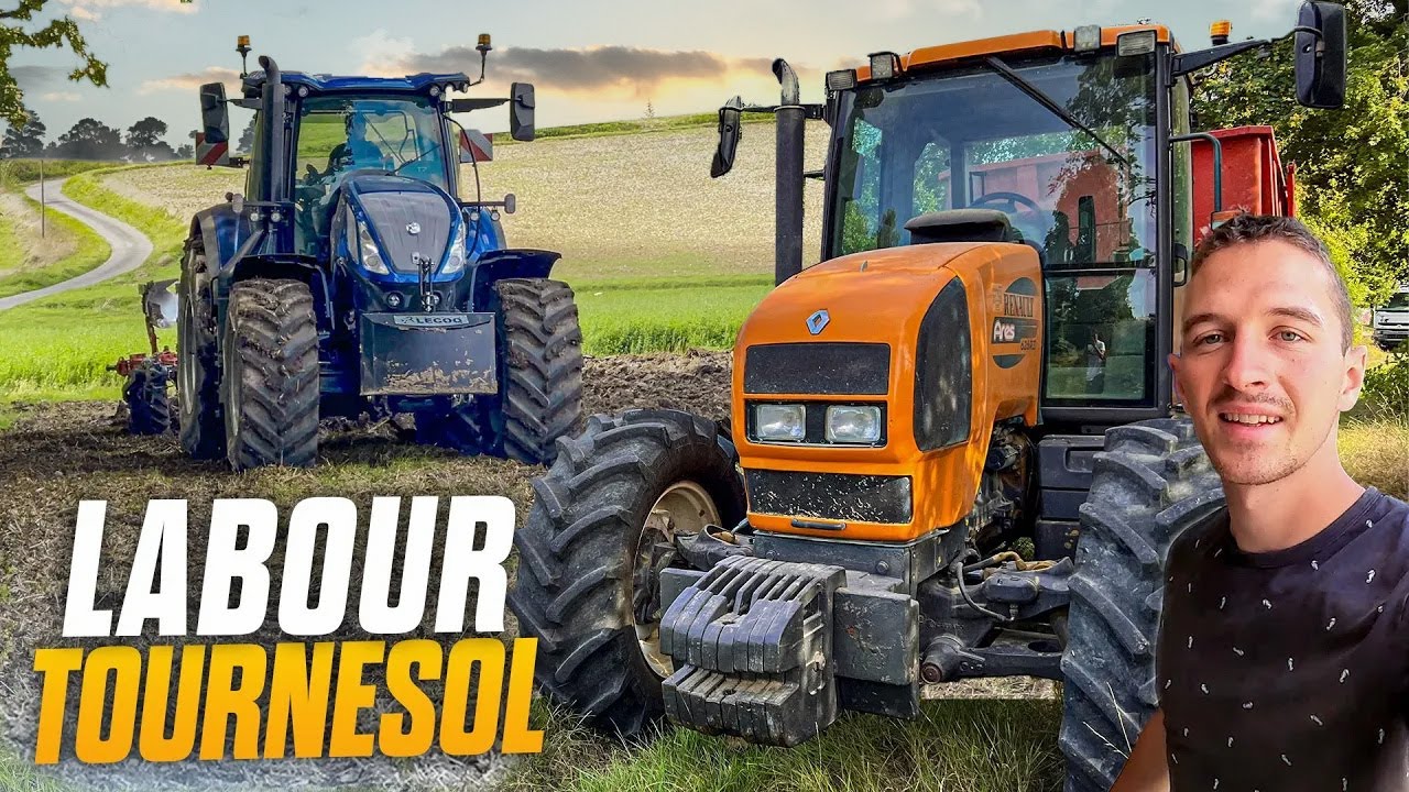 MOISSON ET LABOUR AVEC UN T7 HD !