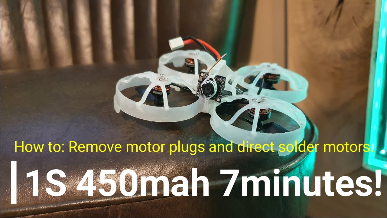How to remove motor plugs and direct solder the motors on tiny whoops | Square One FPV