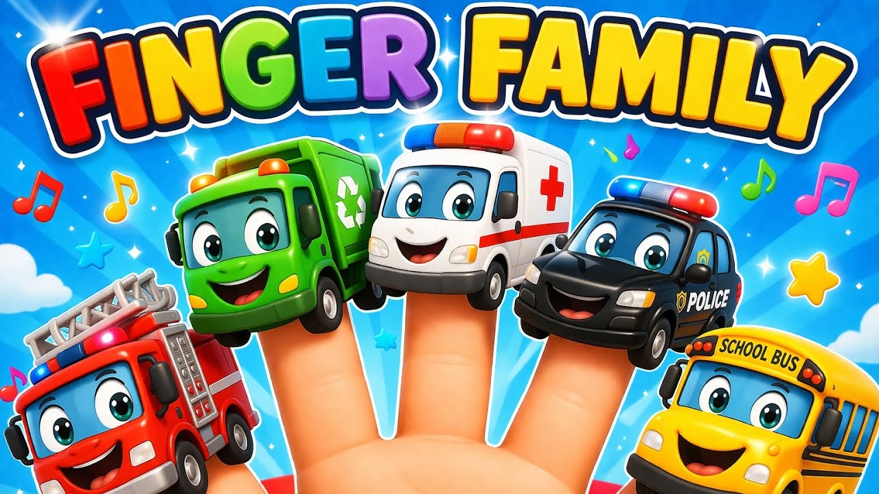 Transportation finger family song for toddlers