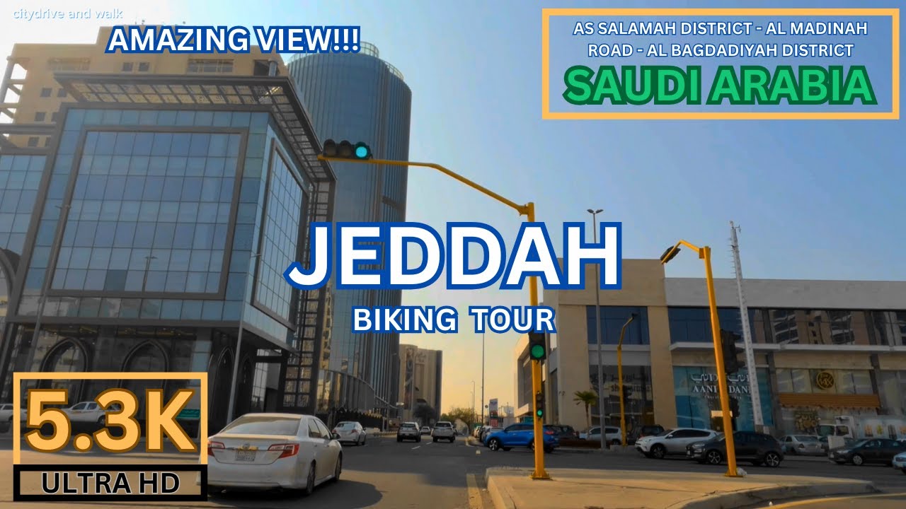 [5.3K] Jeddah Biking | Amazing Day Tour | Saudi Arabia | KSA