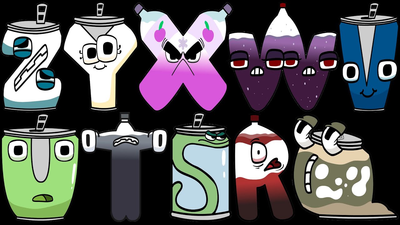 Alphabet Reverse toy (All Letter..) BUT THEY ALL BOTTLES FULL EDITION