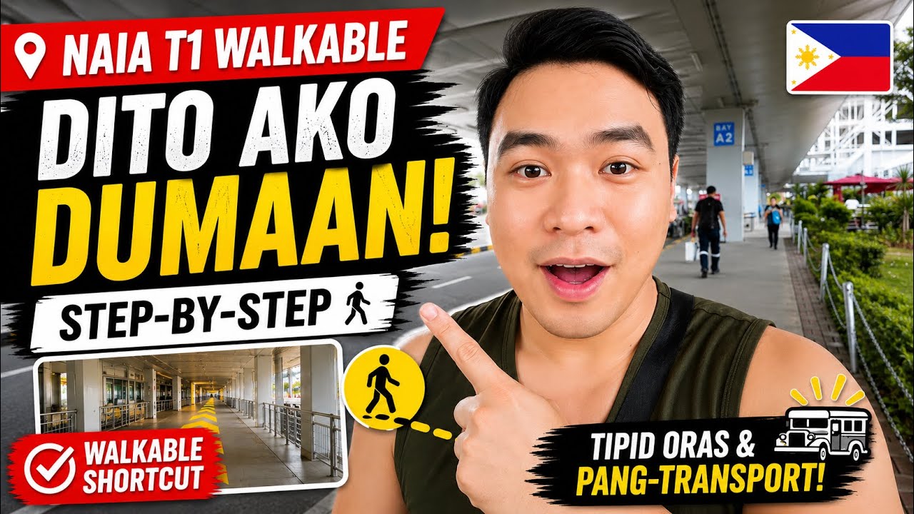 WAG MAG-GRAB! 🛑 Dito Ako DUMAAN Papuntang NAIA T1 (WALKABLE Shortcut Revealed!) 🇵🇭 | Nico Dormis