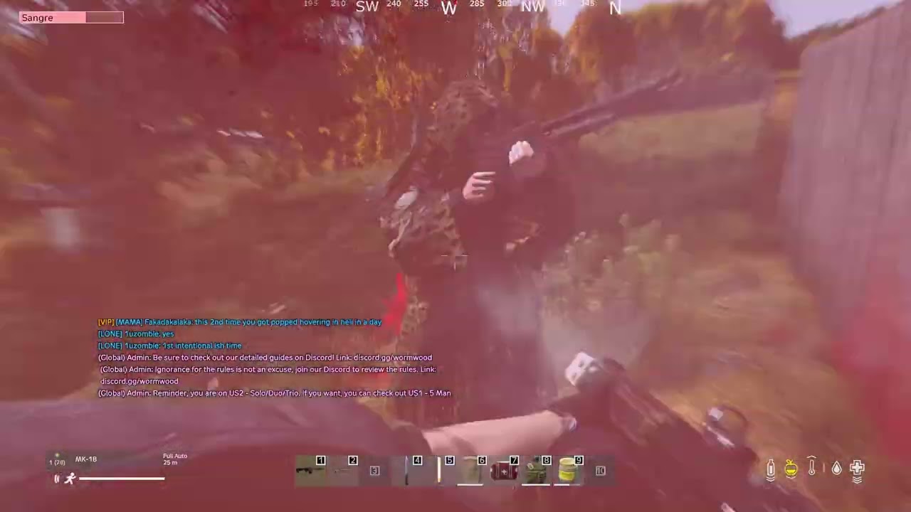 DayZ   WormWood US2 solo/duo/trio PVP