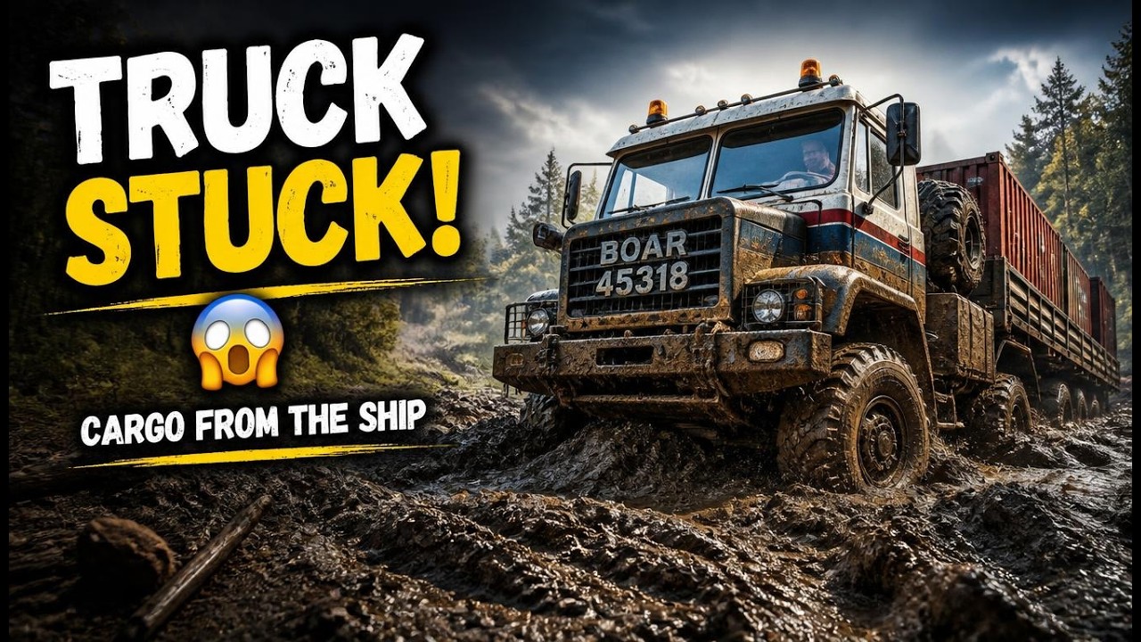 SnowRunner Episode 24 &ndash; BOAR TRUCK STUCK! 😱 | Out with the Old & Cargo from the Ship