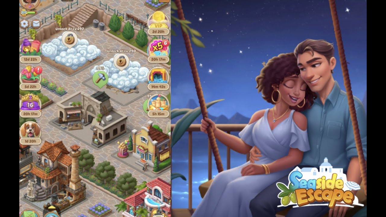 Seaside Escape |  Level  276-277   Part 341  🏝🏖   #merge