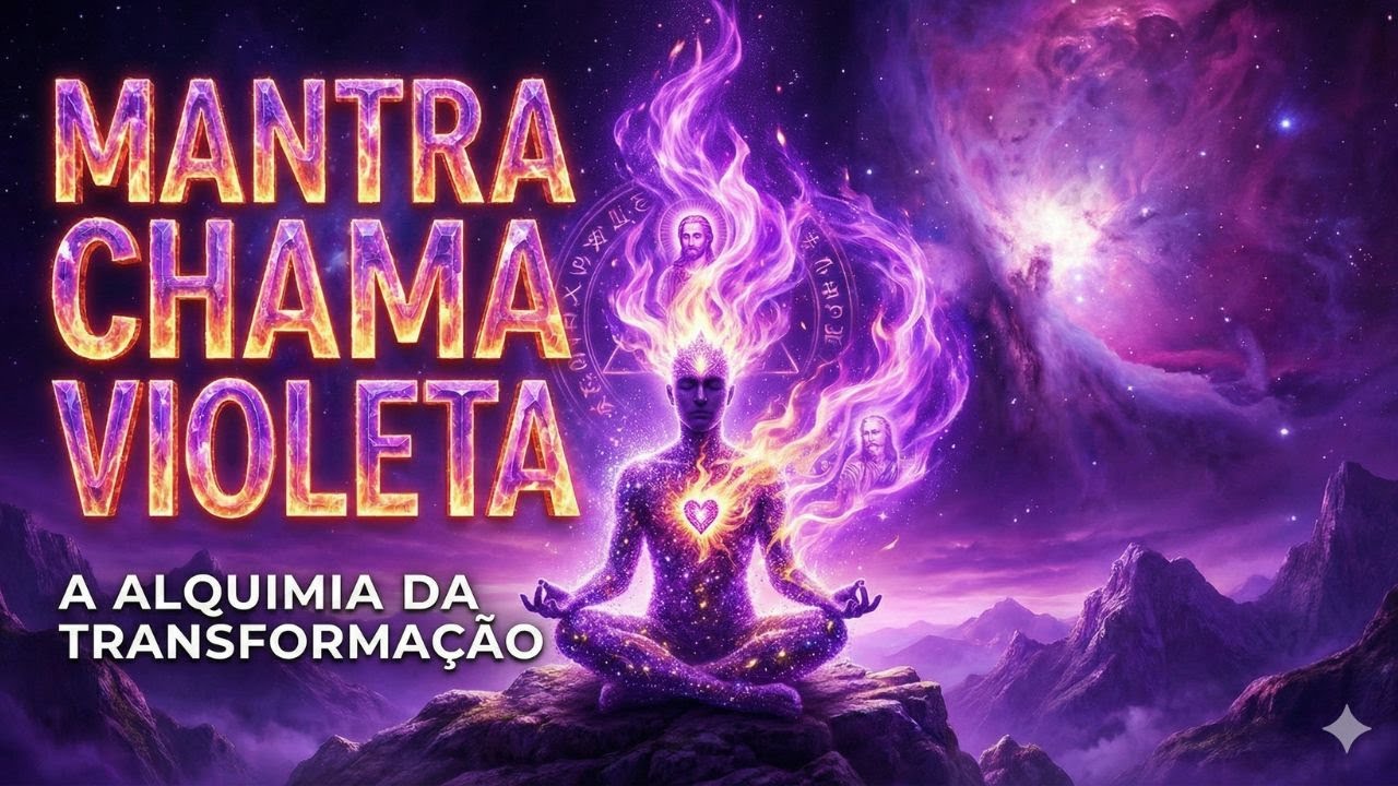 Mantra Chama Violeta 🔥🔮-108x -💜💜💜- Transmutação e Cura Total com a Chama Violeta! 🔥🔮