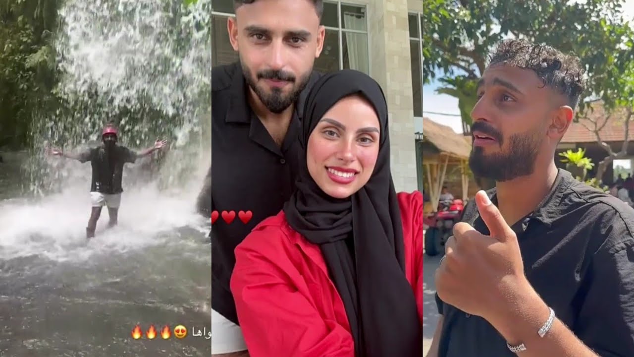 ركبو دباب تحت الشلال😃كان حيموت مرتين😵 هاني حلواني و عنود في بالي
