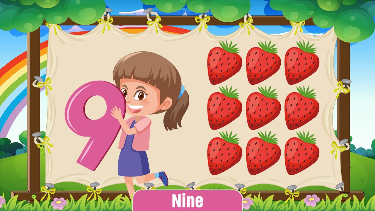 Learn Numbers and Counting 1 to 10 Flashcards | Number Names for Kids