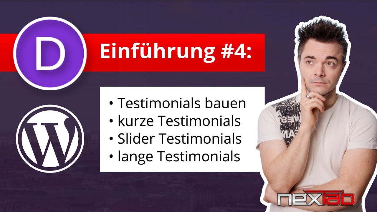 Deutsche Divi Einführung #4: Testimonial-Module mit dem Divi Builder erstellen & Infos zu Slidern