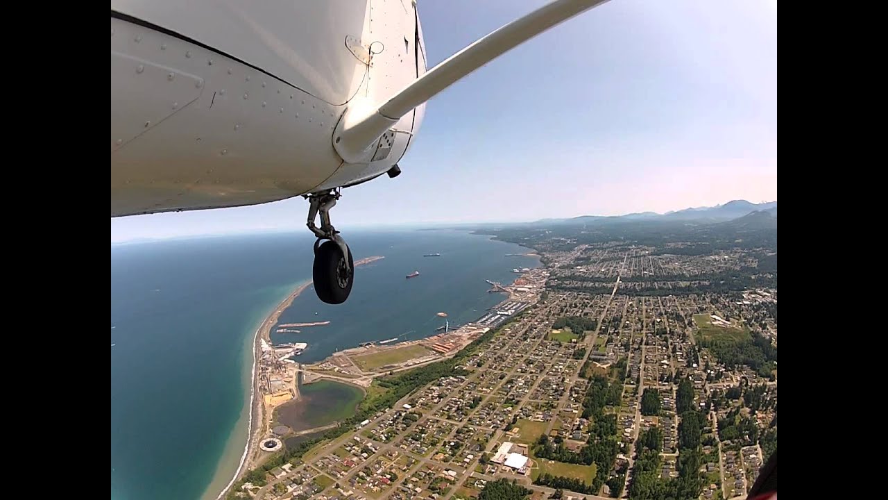 Flight over Sequim and Port Angeles - Part 1