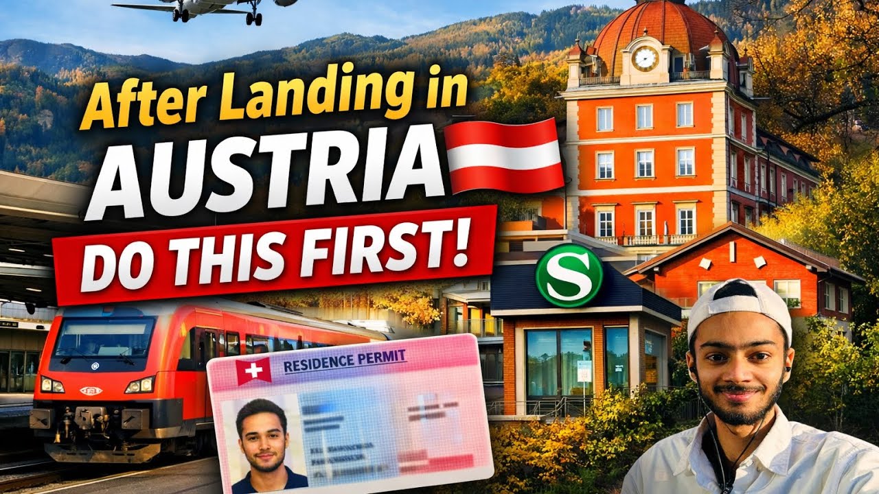 After Landing in Austria 🇦🇹 | First Week Important Work for Students