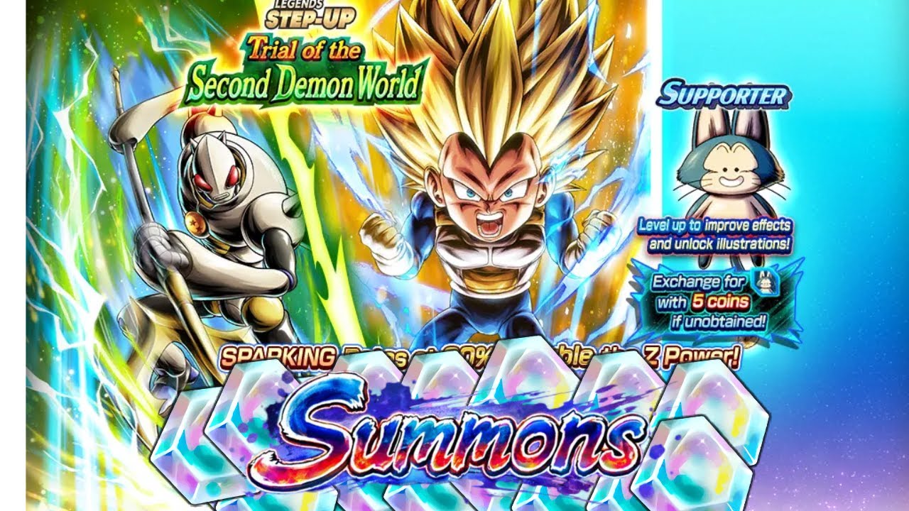 Summons +40,000 CC Vegeta Pitufo ssj3!!! Dragon Ball Legends