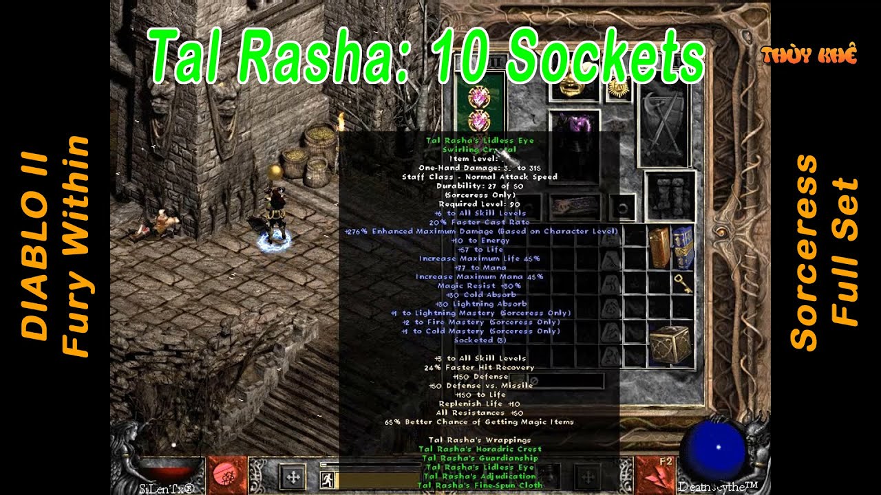 Diablo 2 Tal Rasha Full Set For Sorceress Fury Within