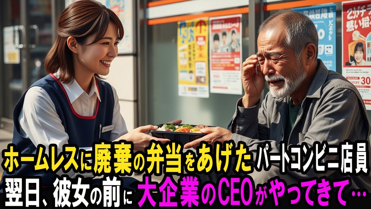 「パートの分際で勝手な事するな！」廃棄弁当をホームレスにあげたコンビニのパート店員は解雇された。しかし、彼女のもとに黒塗りの高級車が現れて…