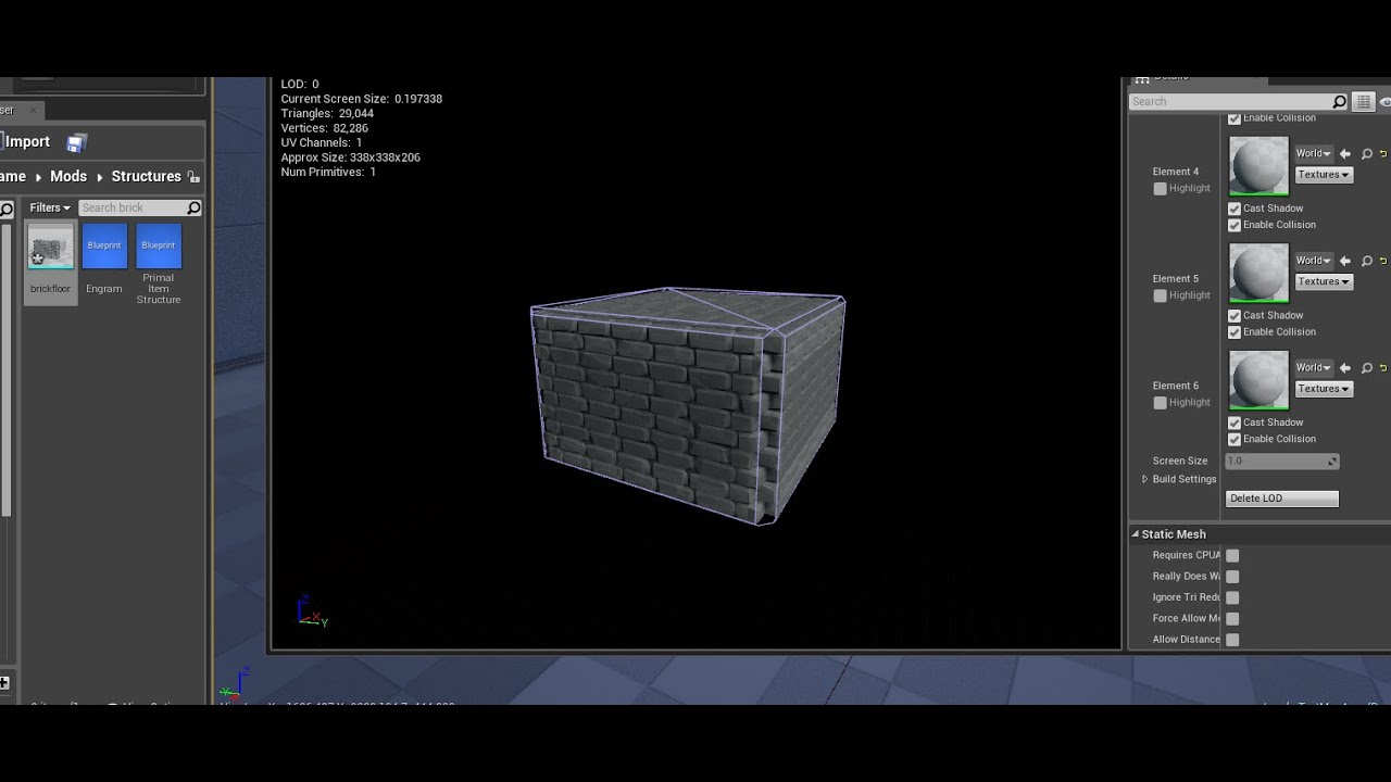 Ark Modding: How to upload a mesh to ue4 or the ark dev kit