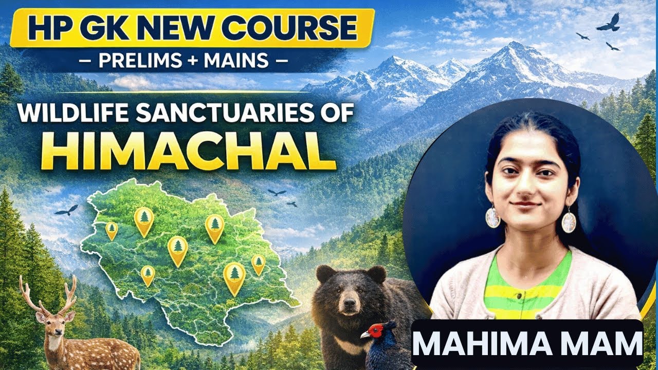 Wildlife Sanctuaries of Himachal through Mapping || Mahima Mam  