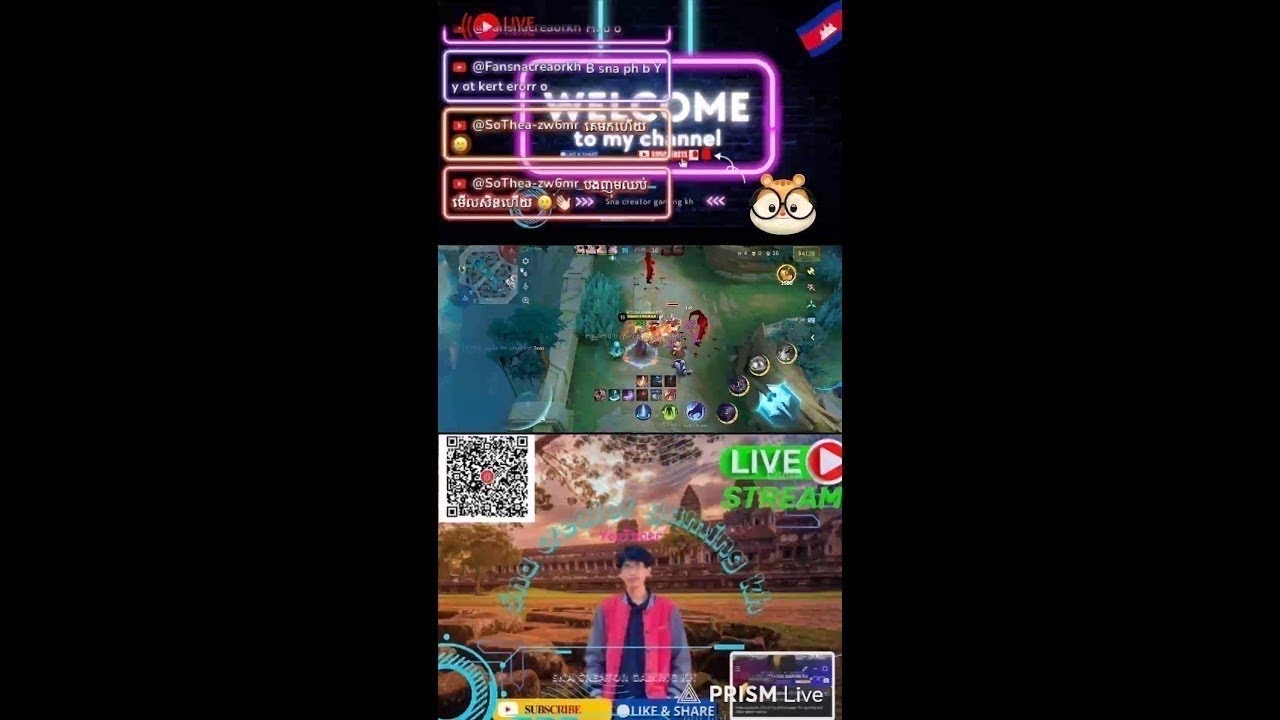 live លេង ធ្វើម៉េចយើងអត់ល្បិចដូចគេគេមិនចូលមក🙂‍↕️💔📍 MLBBKhmer #LiveGame #SnaCreatorGamingKH
