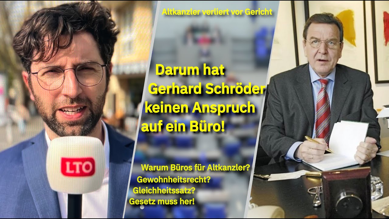 Schr&ouml;der verliert vor Gericht - Darum bekommt der Altkanzler sein B&uuml;ro nicht zur&uuml;ck!
