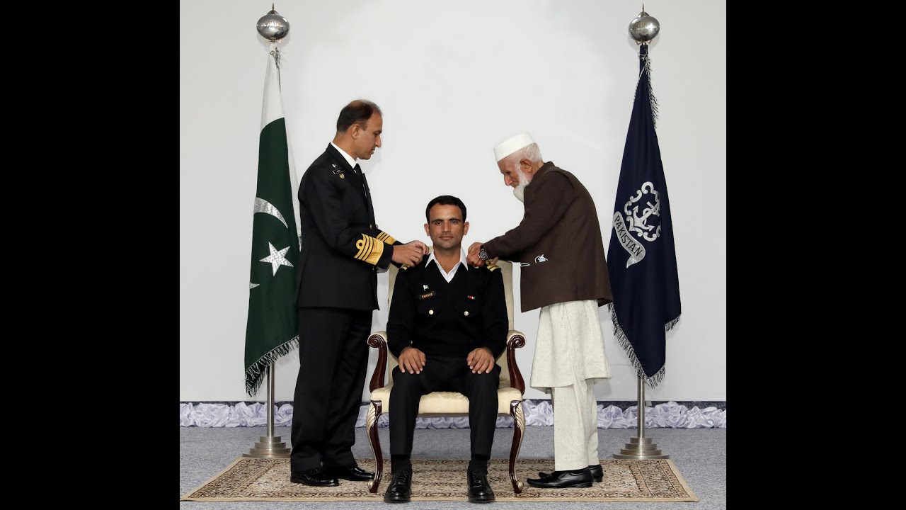 NAVAL CHIEF CONFERRED CRICKETER FAKHAR ZAMAN HONOURARY RANK OF LIEUTENANT IN PAKISTAN NAVY
