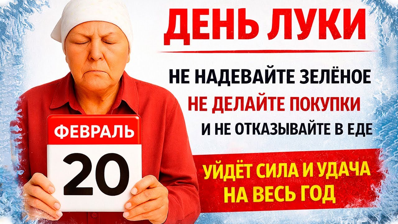 20 февраля День Луки. Что нельзя делать сегодня по народным приметам запреты дня. Вера.