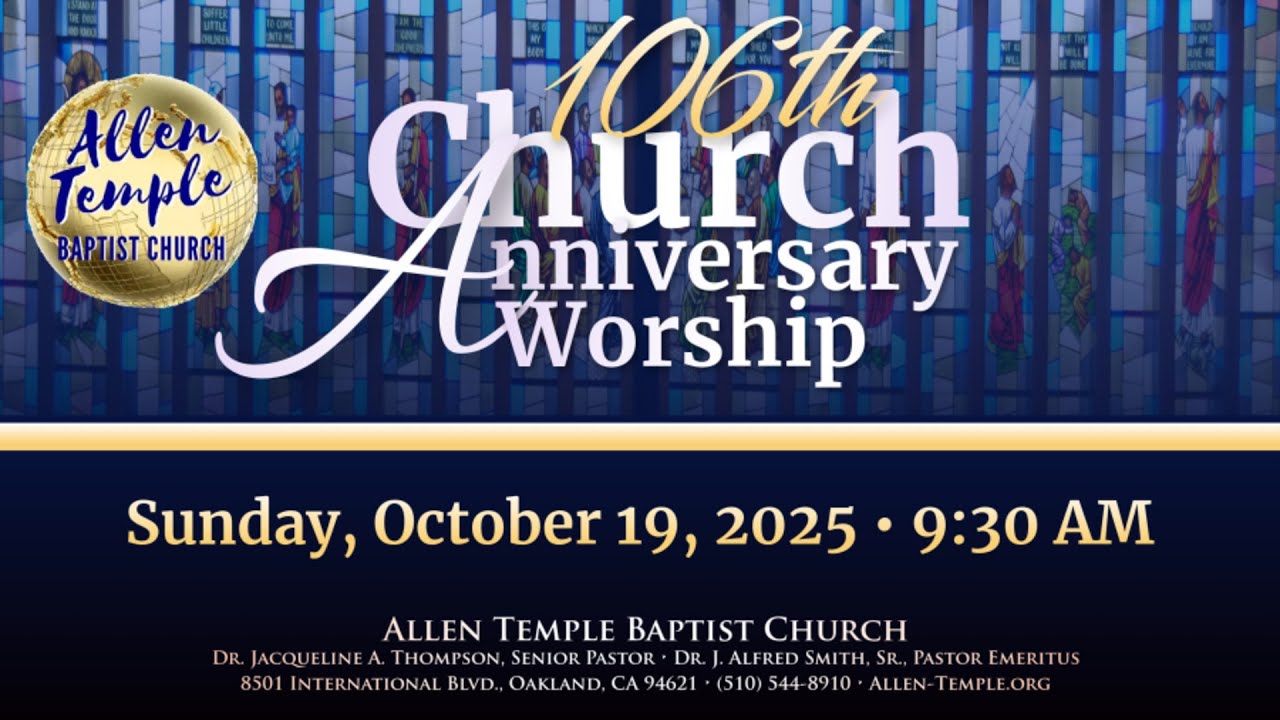 October 19, 2025 106th Church Anniversary Sunday Morning Worship - Pastor Jacqueline Thompson