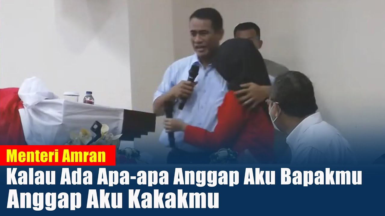 BIKIN NANGIS,. Saat Mentan Amran Bertemu Dengan Anak Yatim Piatu..