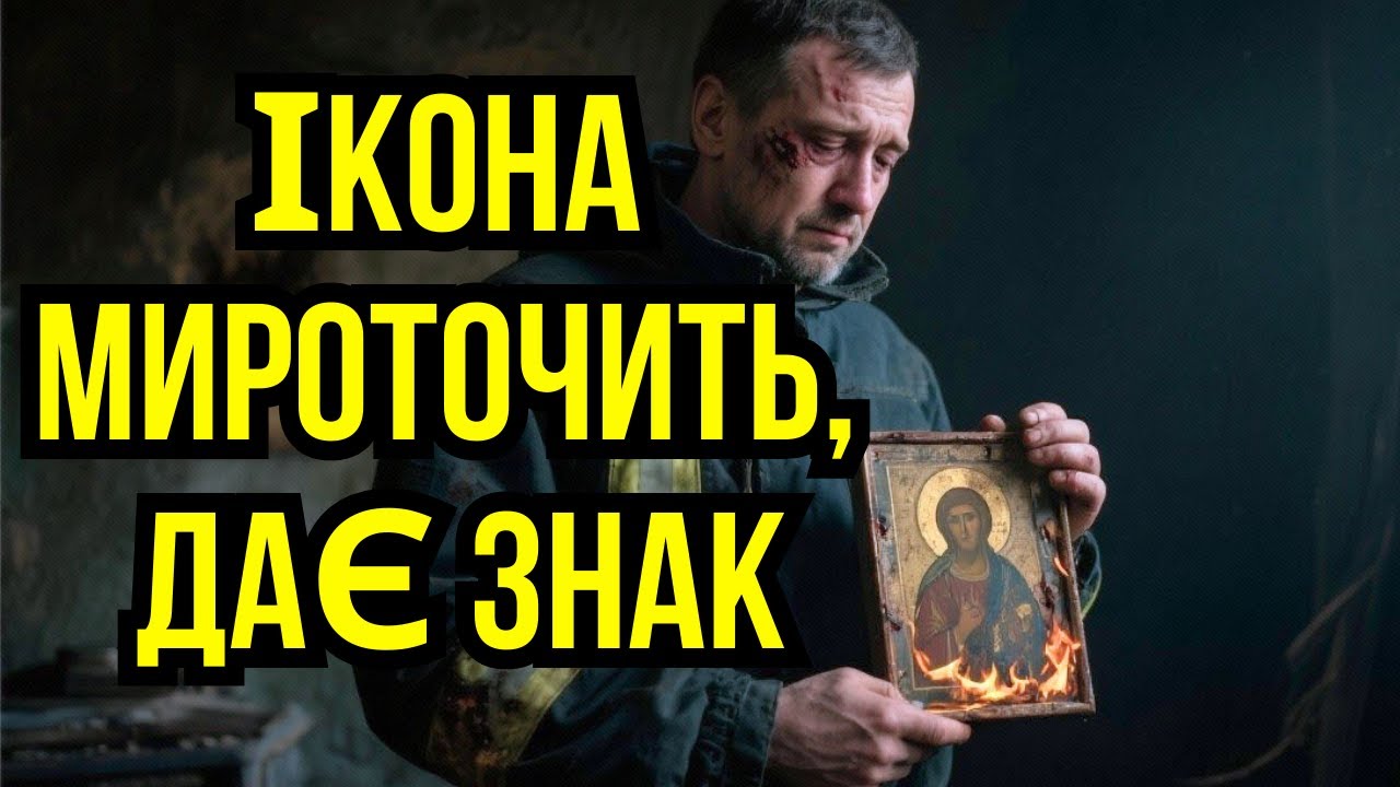 Пожежник з Горлівки врятував ікону - вона заплакала датою | Сльози-цифри