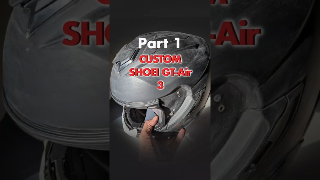 Custom SHOEI GT-Air 3 Helmet Paint Job (Part 1) | Step-by-Step Airbrush & Detailing Process