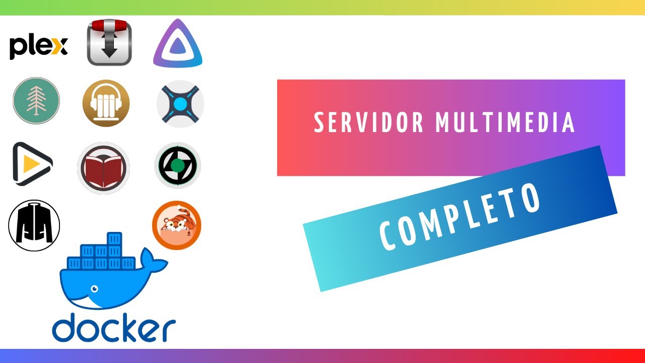 Mi #SERVIDOR #multimedia en #DOCKER COMPLETO #SELFHOSTED