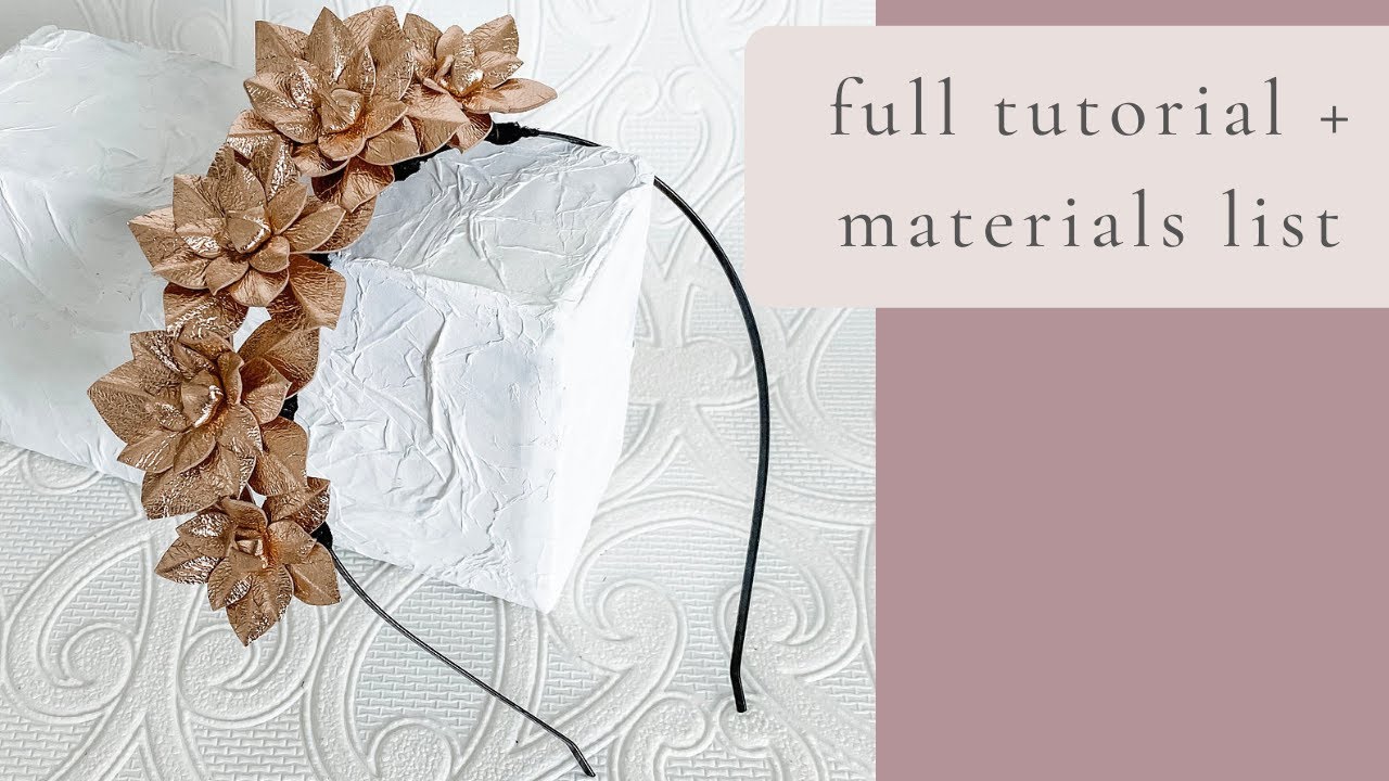 How to make a leather flower headpiece [easy DIY tutorial for beginners]