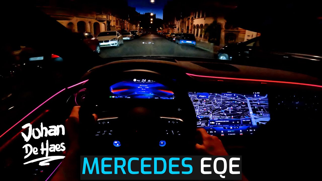 MERCEDES EQE NIGHT DRIVE & DEMO DIGITAL LIGHTS