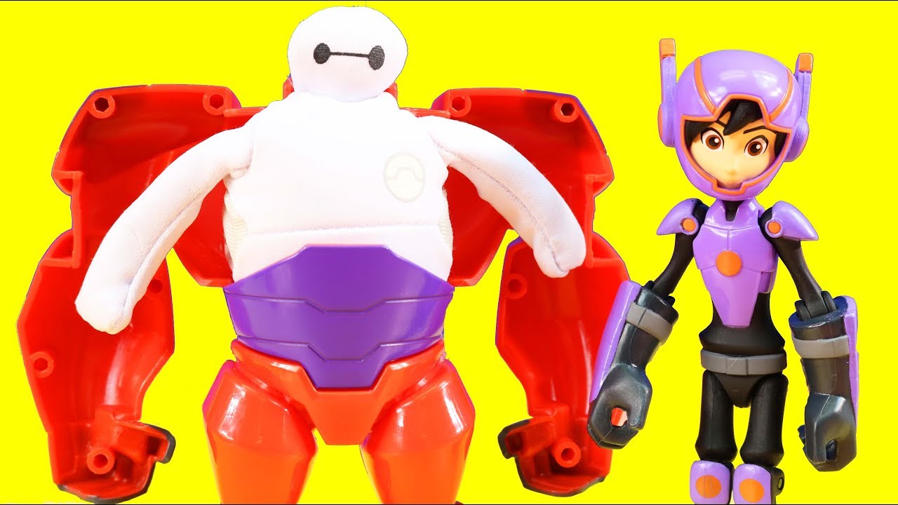 Baymax & Hiro Battle Bane and Villians | Superhero toys