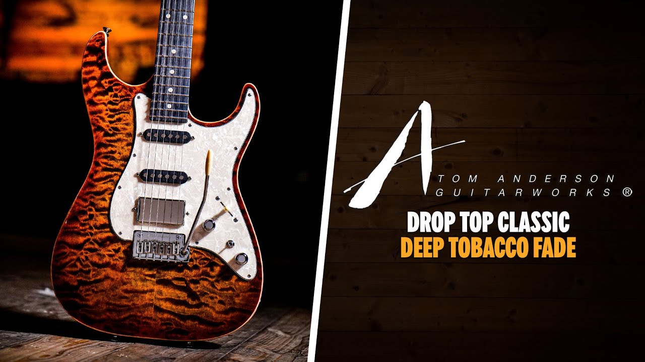 Peach Picks | Tom Anderson Drop Top Classic | Deep Tobacco Fade w/Binding