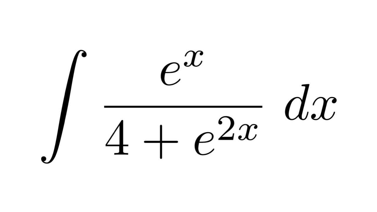 Integral of e^x/(4+e^2x)