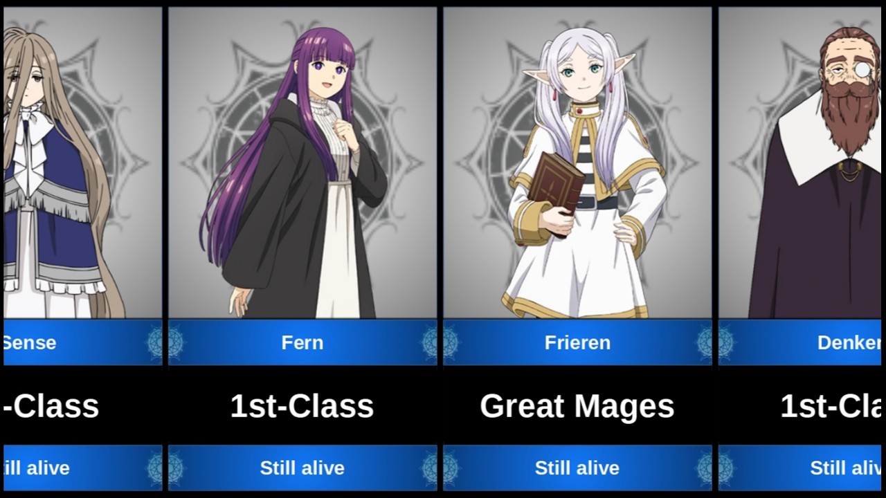 All mage classes in Frieren Beyond Journey's End