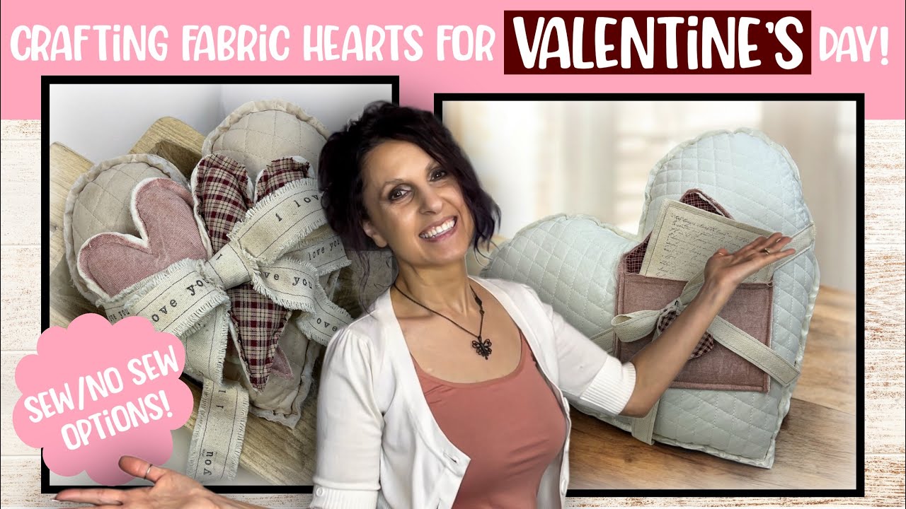 DIY Valentine’s Day Magic: Sew and No-Sew Fabric Heart Decorations | DIY Valentine’s Crafts